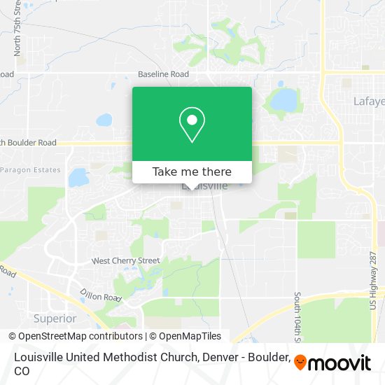 Louisville United Methodist Church map