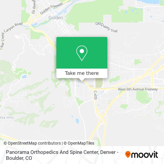 Panorama Orthopedics And Spine Center map