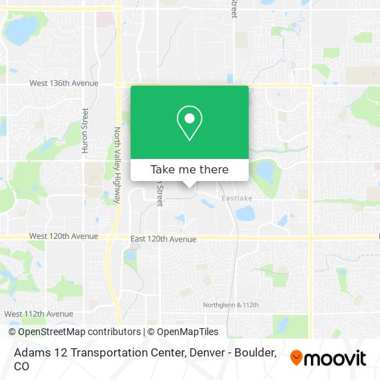Adams 12 Transportation Center map