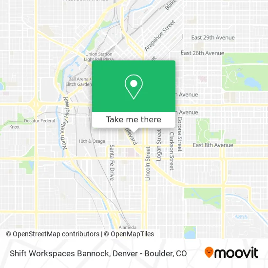 Shift Workspaces Bannock map