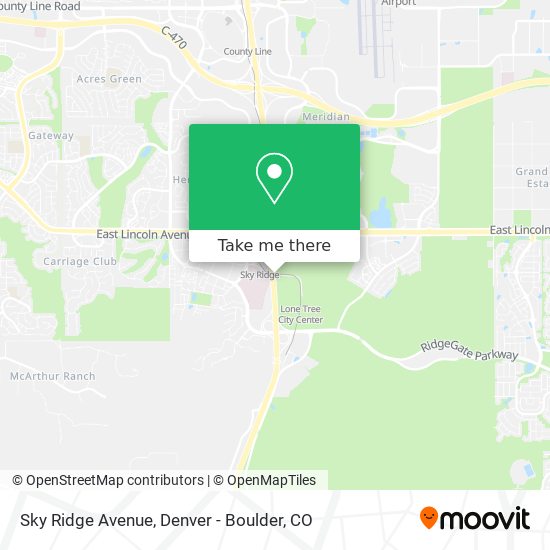 Sky Ridge Avenue map
