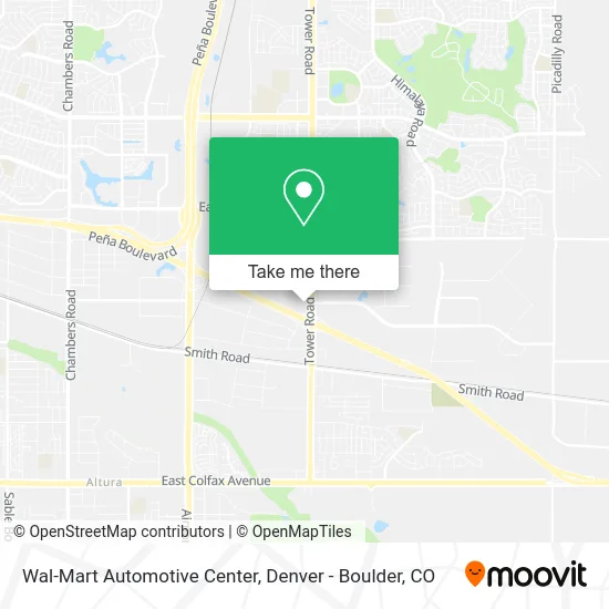 Wal-Mart Automotive Center map