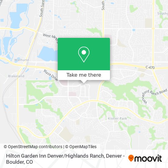 Mapa de Hilton Garden Inn Denver / Highlands Ranch