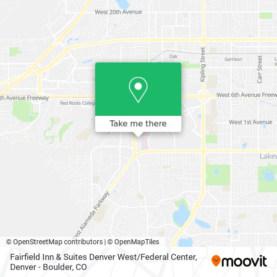 Fairfield Inn & Suites Denver West / Federal Center map