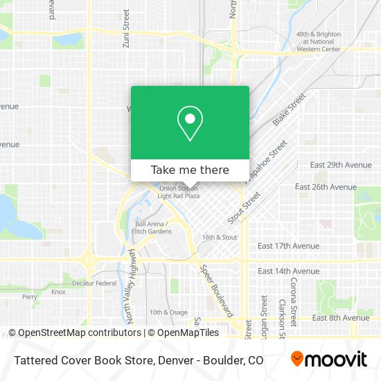 Mapa de Tattered Cover Book Store