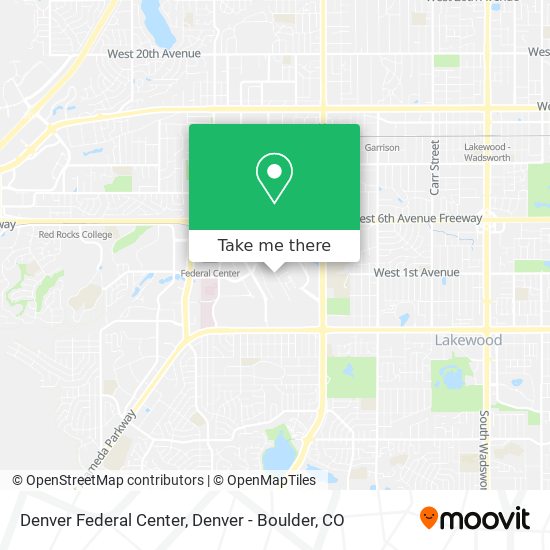Denver Federal Center map