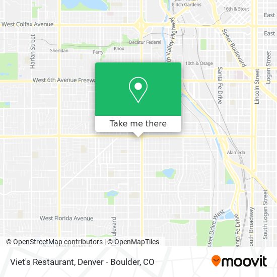 Mapa de Viet's Restaurant