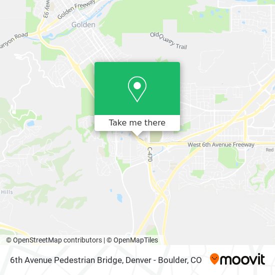 6th Avenue Pedestrian Bridge map