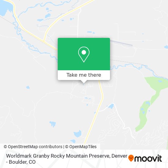 Mapa de Worldmark Granby Rocky Mountain Preserve