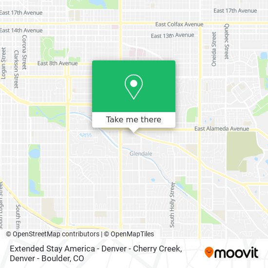 Extended Stay America - Denver - Cherry Creek map