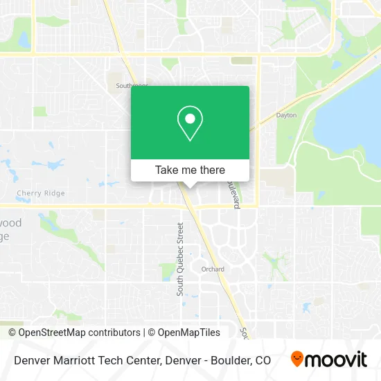 Denver Marriott Tech Center map