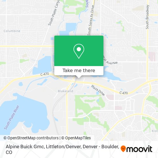 Alpine Buick Gmc, Littleton / Denver map