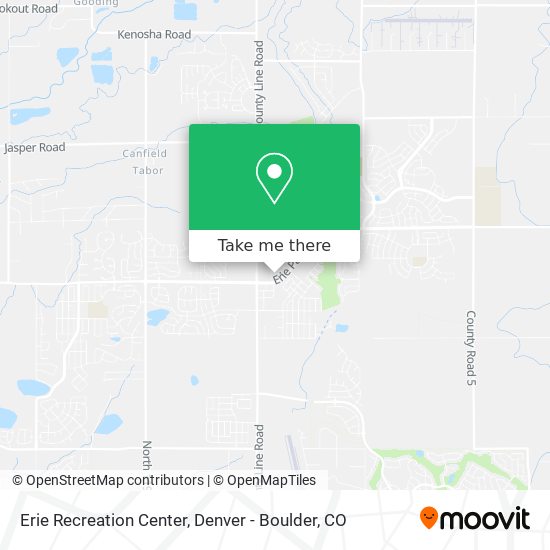 Mapa de Erie Recreation Center