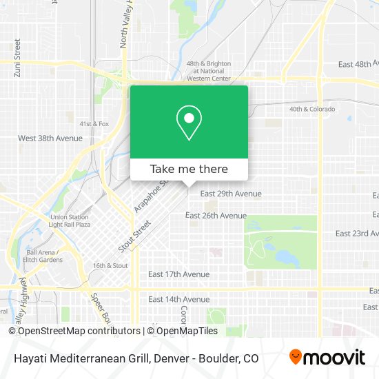 Hayati Mediterranean Grill map
