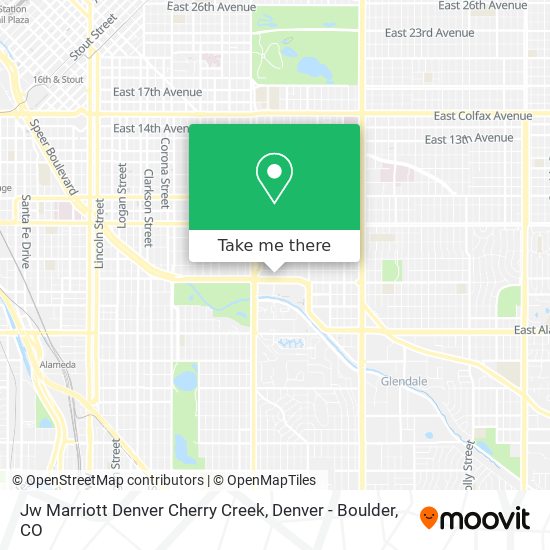 Jw Marriott Denver Cherry Creek map