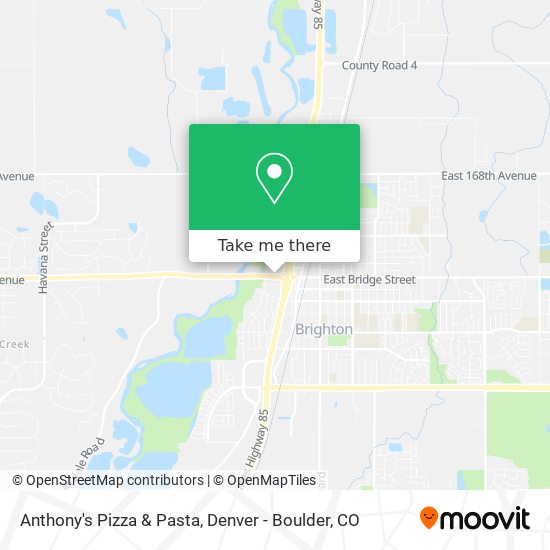 Anthony's Pizza & Pasta map