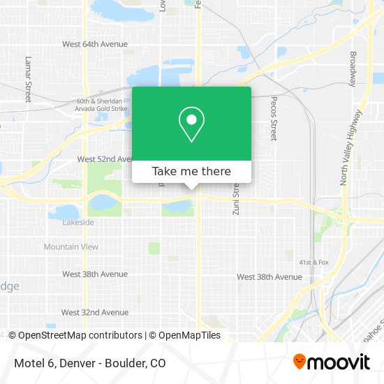 Mapa de Motel 6