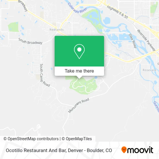 Ocotillo Restaurant And Bar map