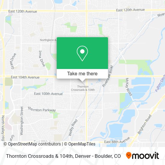 Mapa de Thornton Crossroads & 104th