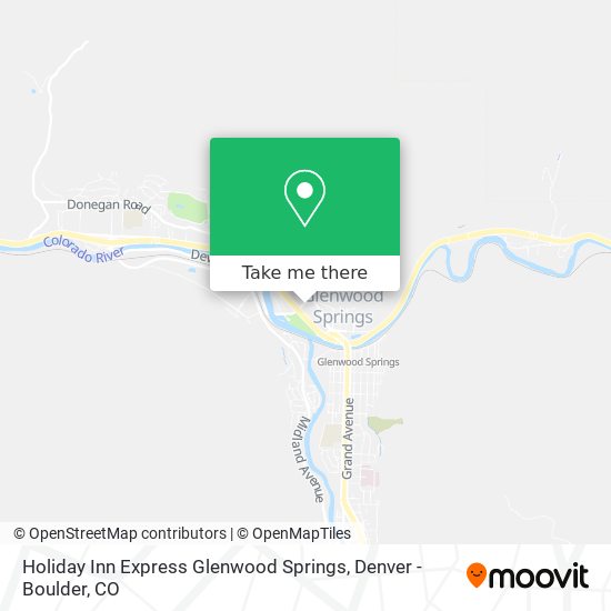 Holiday Inn Express Glenwood Springs map