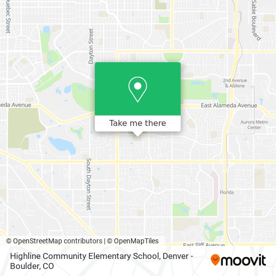 Highline Community Elementary School map