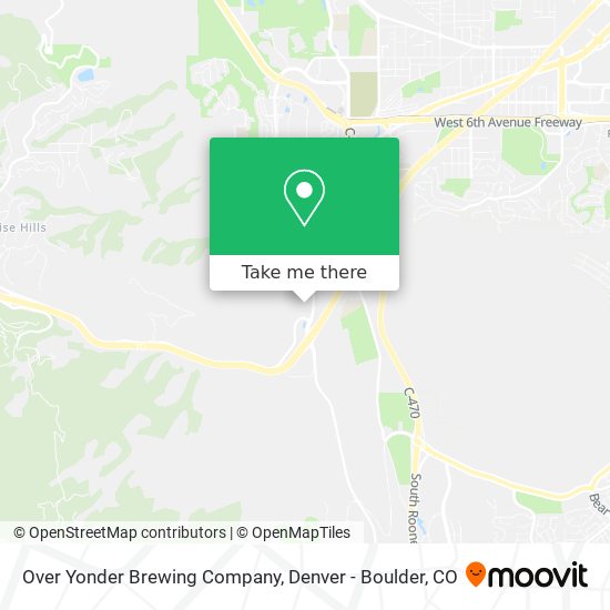 Over Yonder Brewing Company map