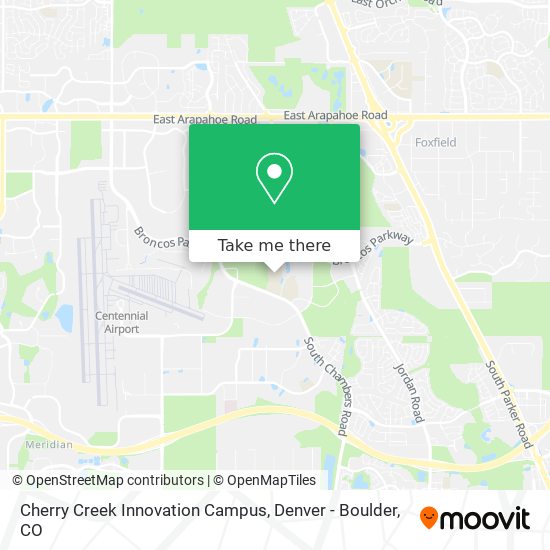 Mapa de Cherry Creek Innovation Campus
