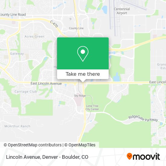Mapa de Lincoln Avenue