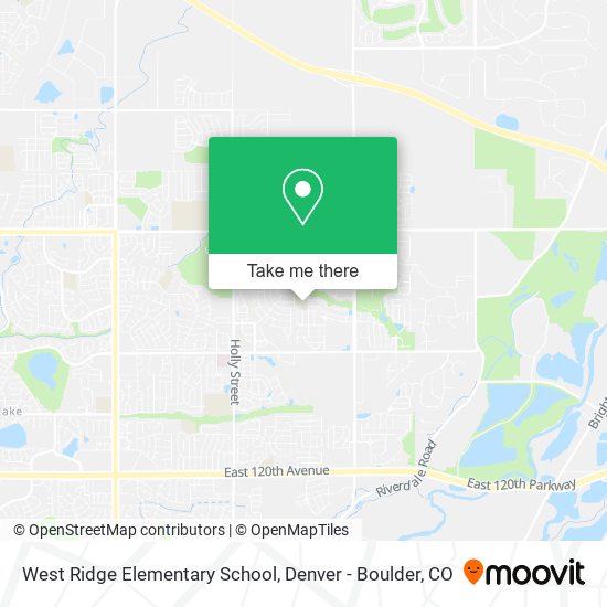Mapa de West Ridge Elementary School