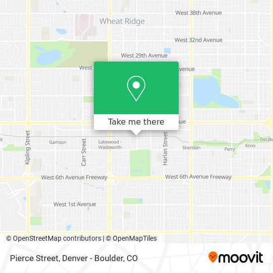 Pierce Street map