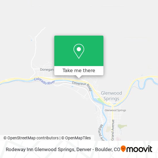 Rodeway Inn Glenwood Springs map