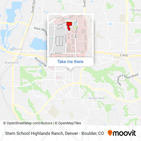 Stem School Highlands Ranch map