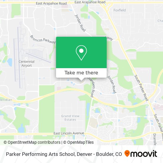 Mapa de Parker Performing Arts School