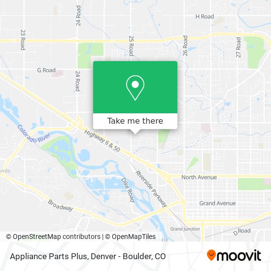 Appliance Parts Plus map