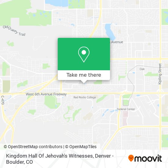 Kingdom Hall Of Jehovah's Witnesses map