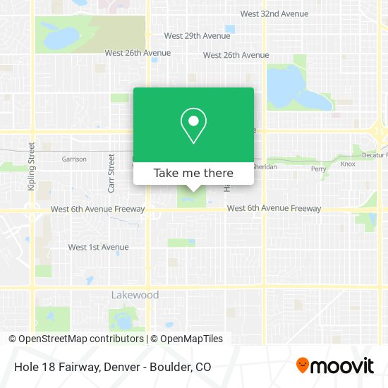 Mapa de Hole 18 Fairway