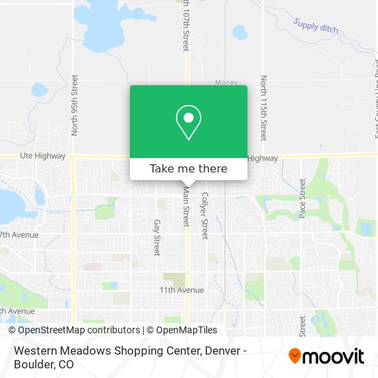 Mapa de Western Meadows Shopping Center