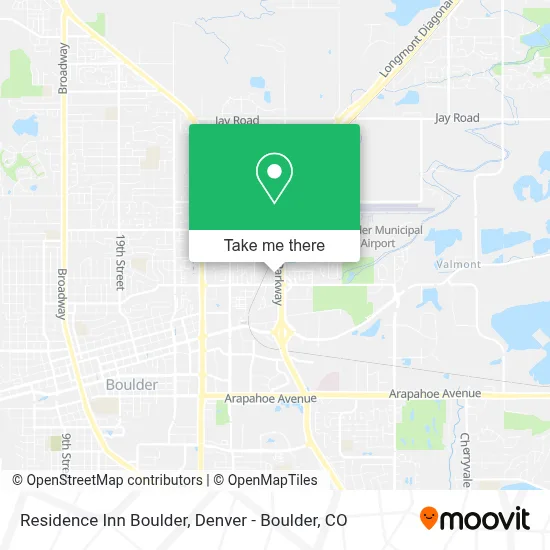 Residence Inn Boulder map