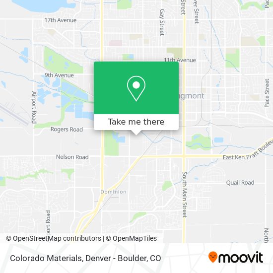 Colorado Materials map