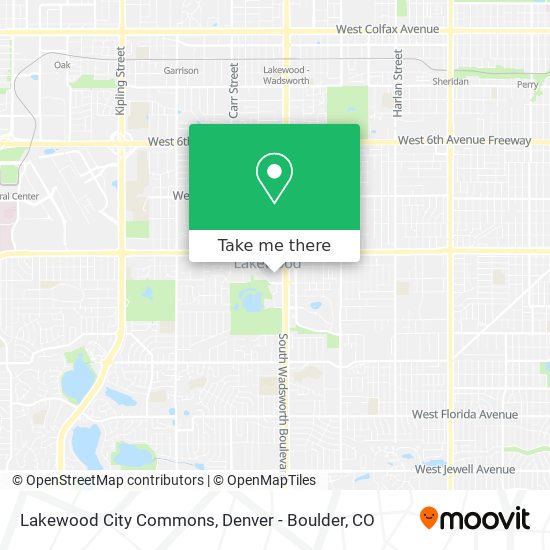 Lakewood City Commons map