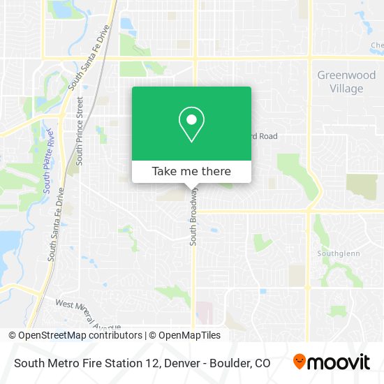South Metro Fire Station 12 map