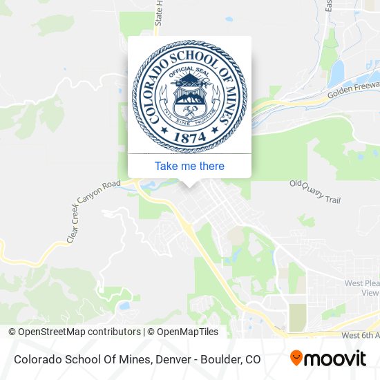 Mapa de Colorado School Of Mines