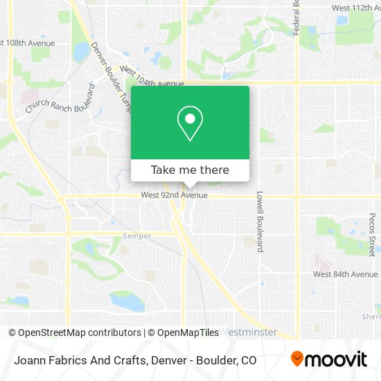 Joann Fabrics And Crafts map