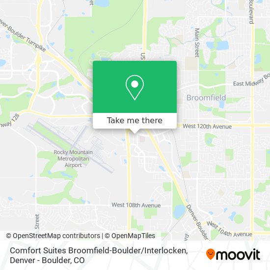 Mapa de Comfort Suites Broomfield-Boulder / Interlocken