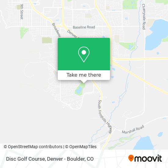 Disc Golf Course map