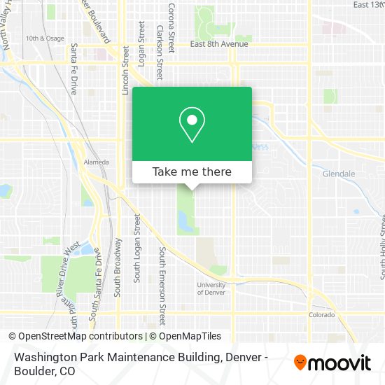 Mapa de Washington Park Maintenance Building