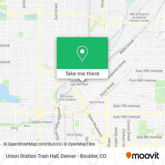 Mapa de Union Station Train Hall