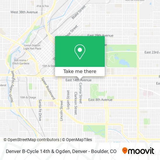 Denver B Cycle Map How To Get To Denver B-Cycle 14Th & Ogden By Bus, Light Rail Or Train?