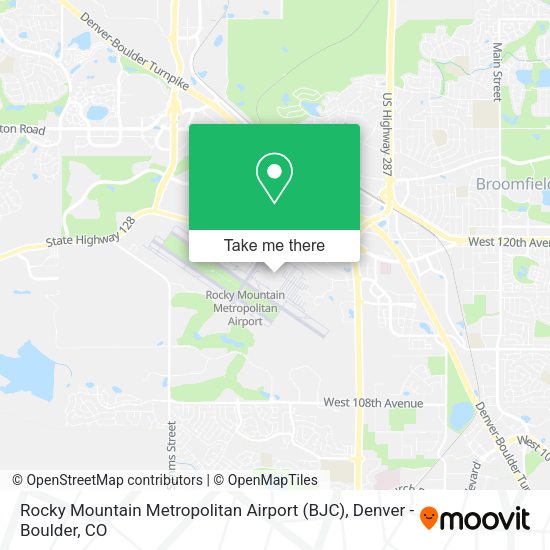 Mapa de Rocky Mountain Metropolitan Airport (BJC)