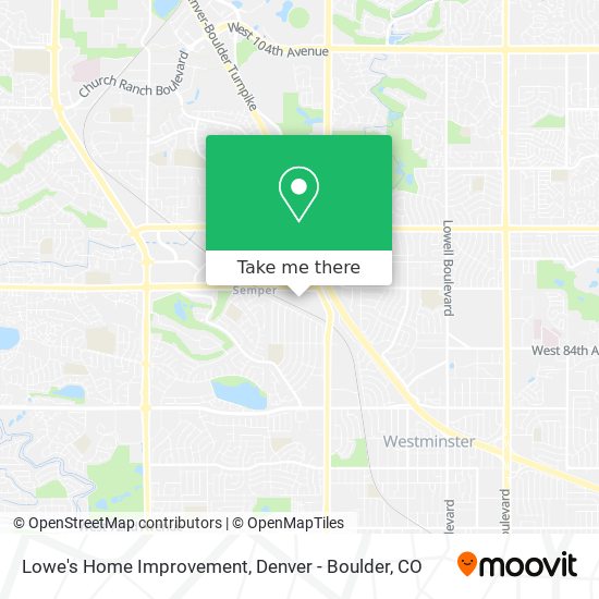 Lowe's Home Improvement map